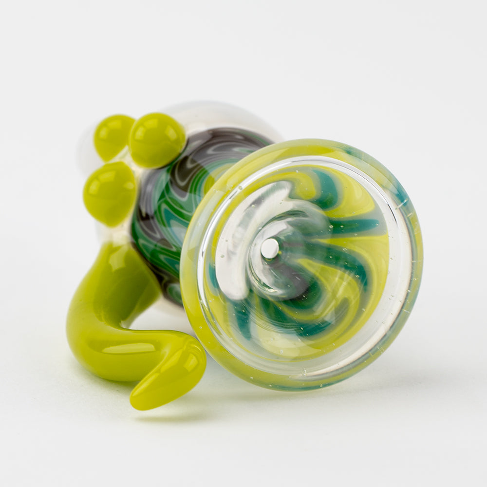 Atomic Green Wigwag Bowl Piece Smply Glassworks @smplyglassworks