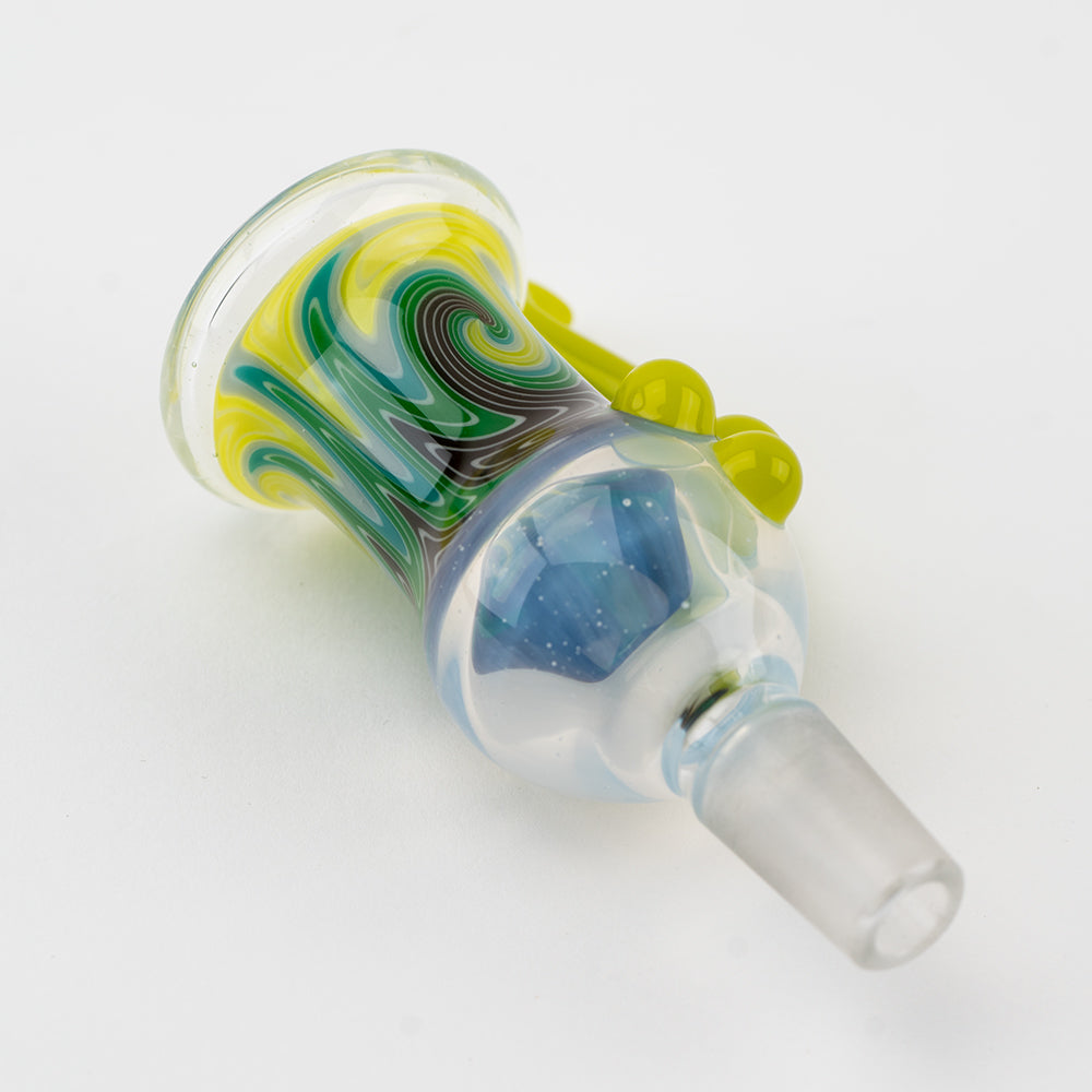 Atomic Green Wigwag Bowl Piece Smply Glassworks @smplyglassworks