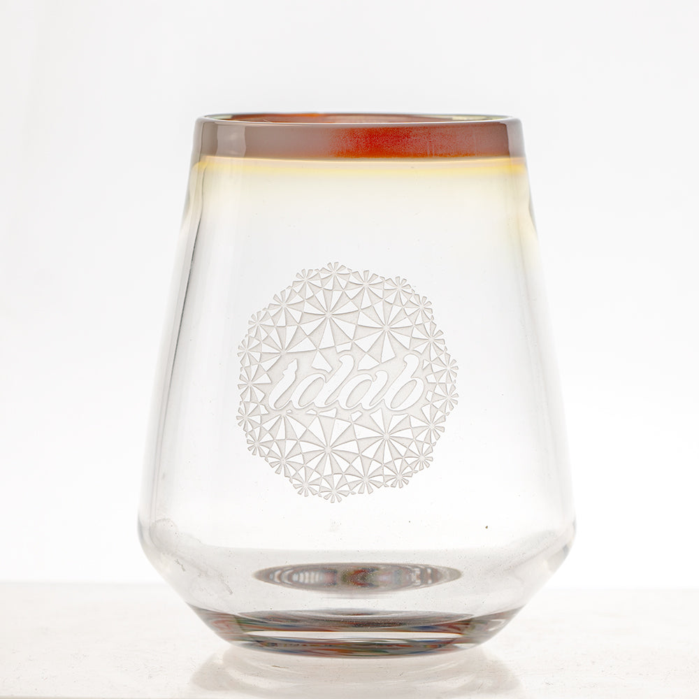 Stemless Rainbow Wine Glass iDab @idabglass