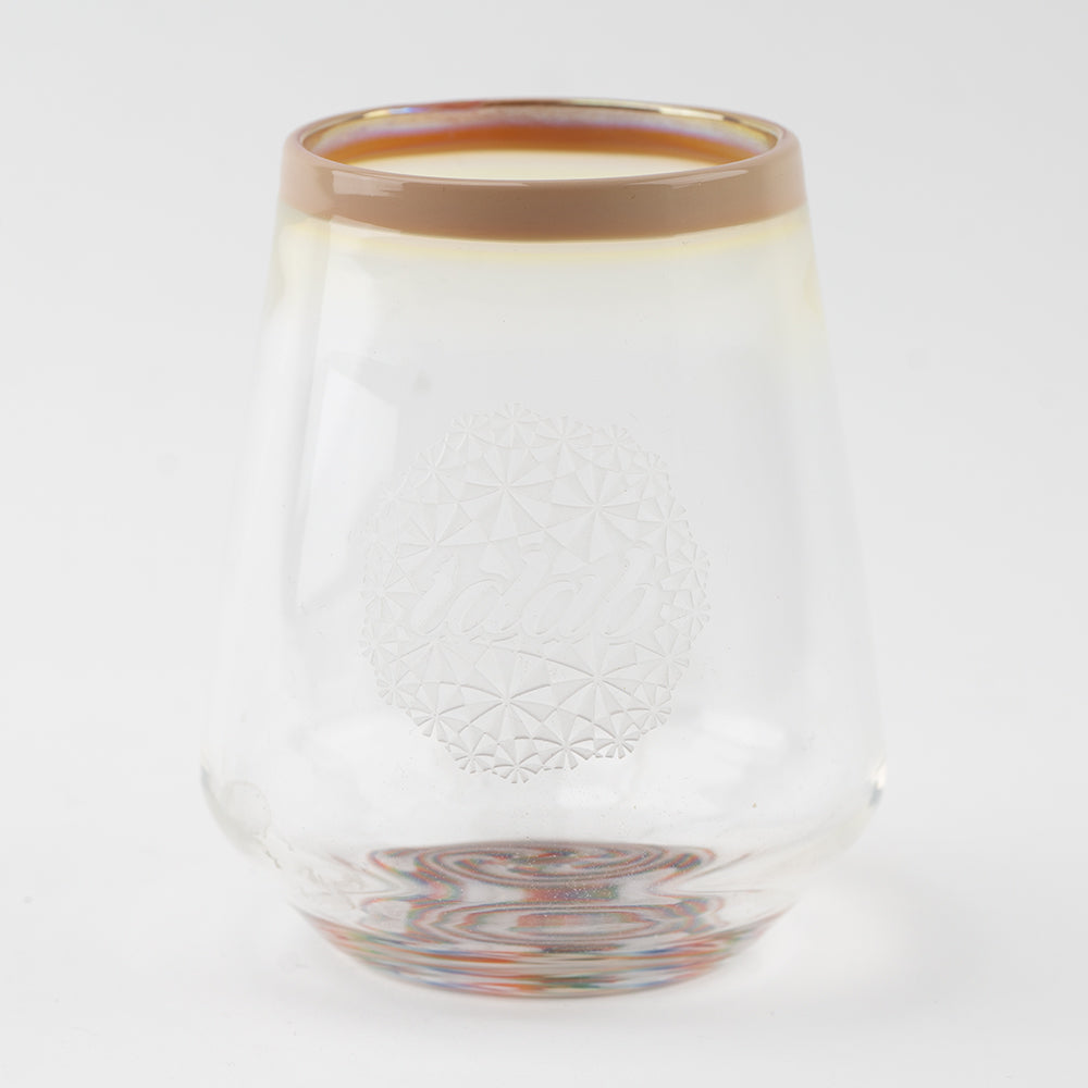 Stemless Rainbow Wine Glass iDab @idabglass