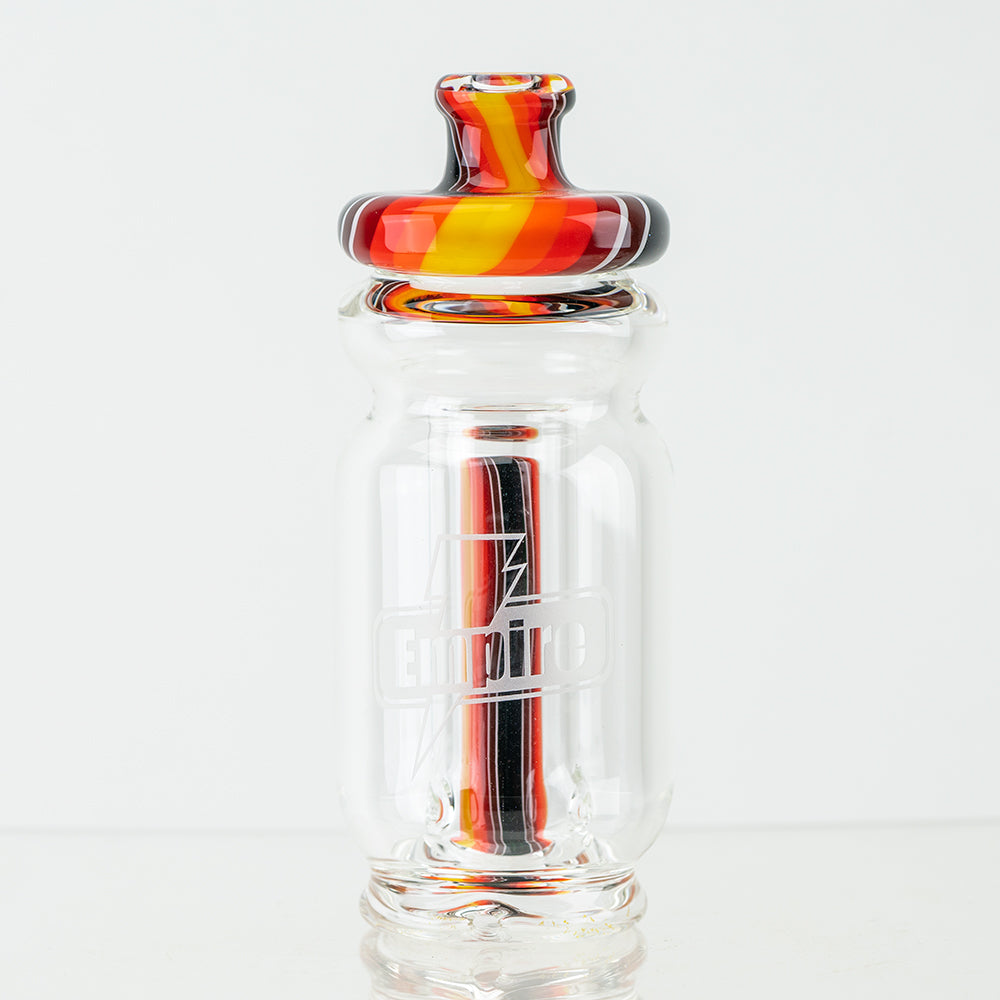 Sun Fire Squeeze Bottle Puffco Peak Glass Attachment Empire Glassworks