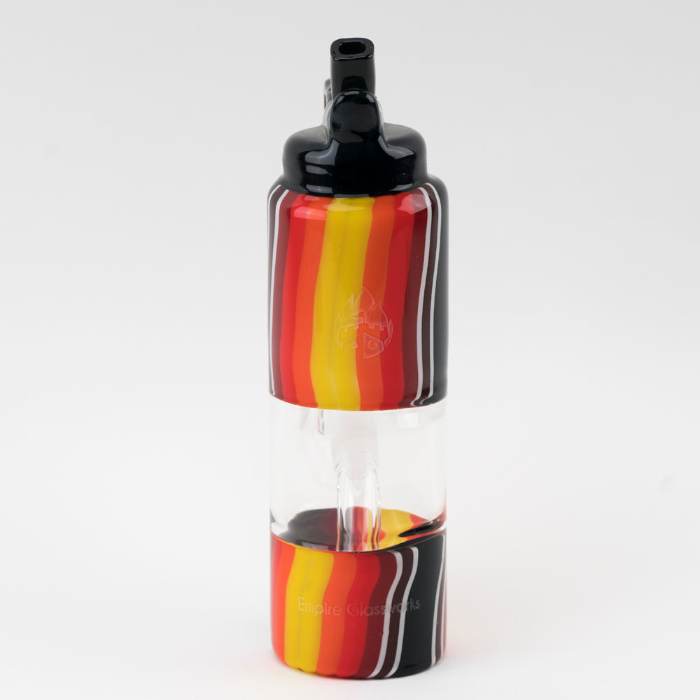 Water Pipe - Sun Fire Water Bottle Empire Glassworks