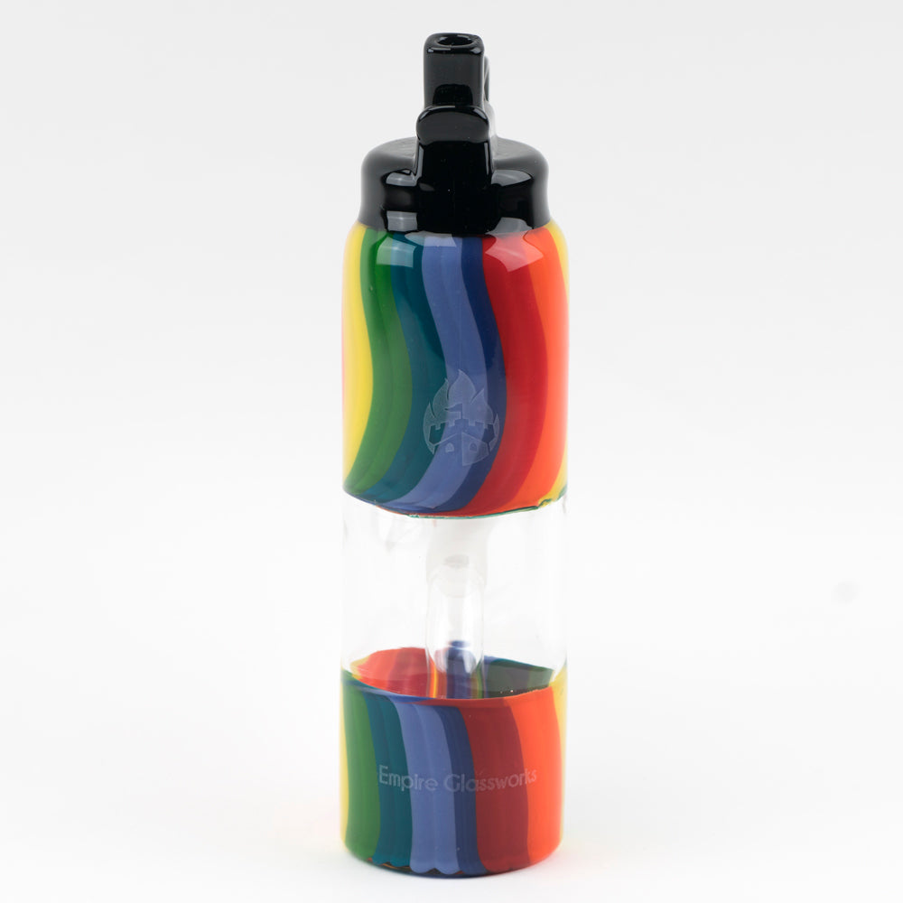 Rainbow Water Bottle Water Pipe Empire Glassworks