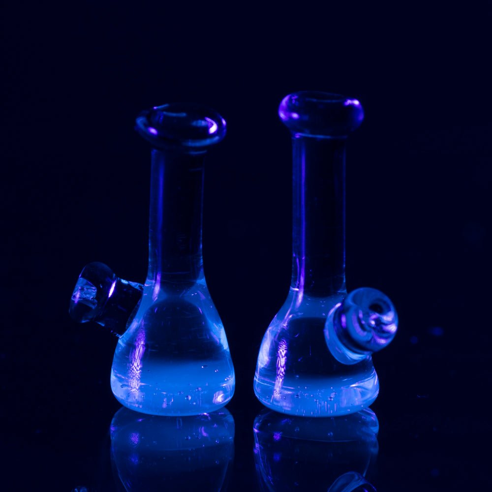 Beaker Block Bong - Blue UV (2pcs)