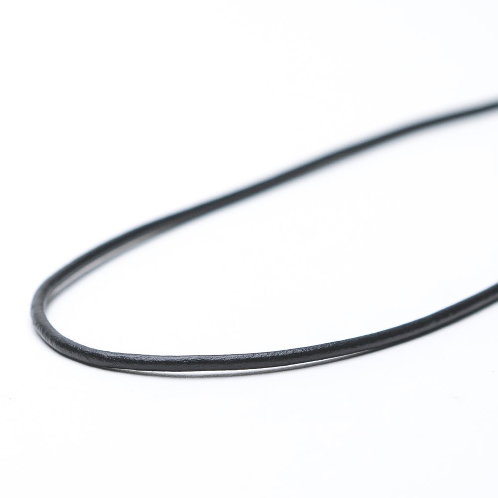 Black Leather Necklace - Empire Smokes