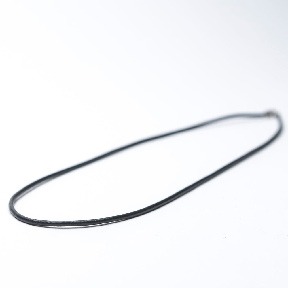 Black Leather Necklace - Empire Smokes