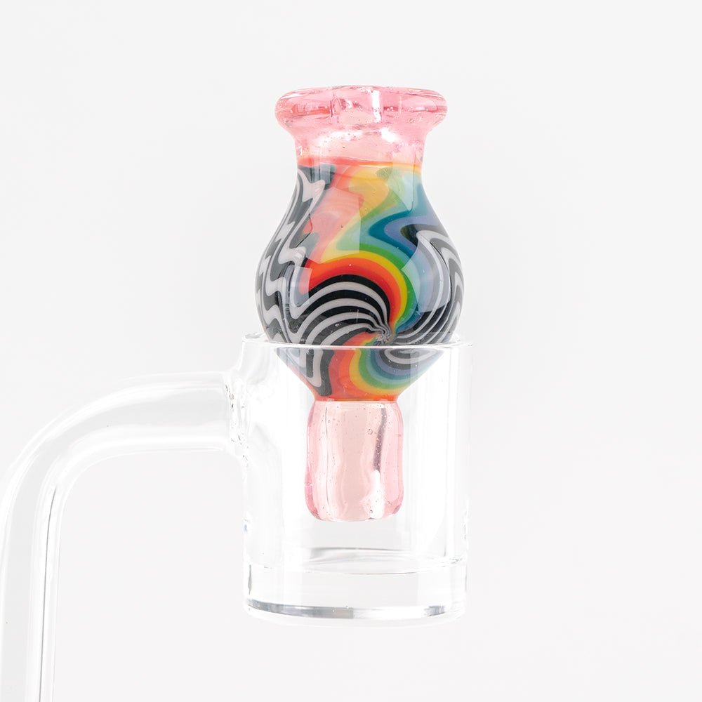 E.C. Glassworks OG Rainbow Jailhouse WigWag Bubble Cap - Empire Smokes