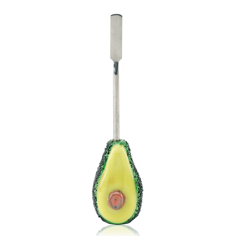 Empire Glassworks Avocadope Dabber with avocado glass detail and metal working end