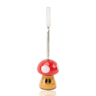 Empire Glassworks Mushroom Dabber with red mushroom glass detail and metal working end