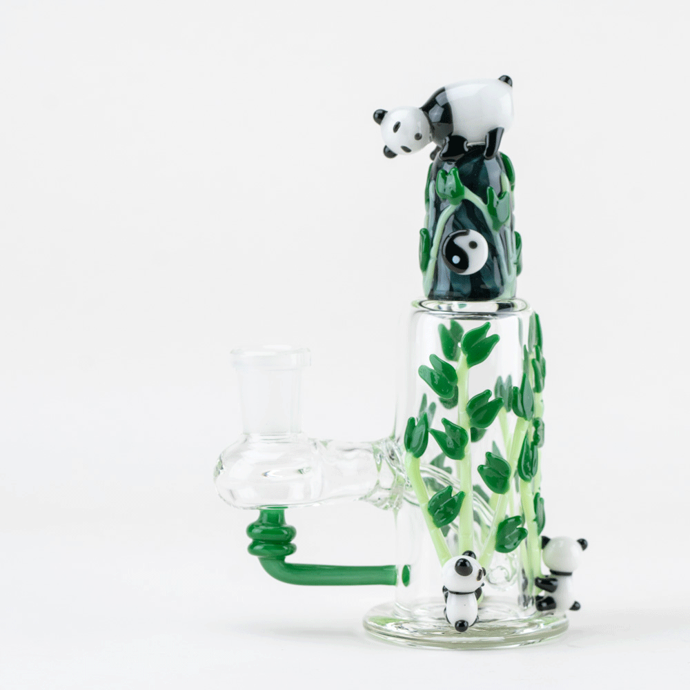 Glass Nano rig with panda design 